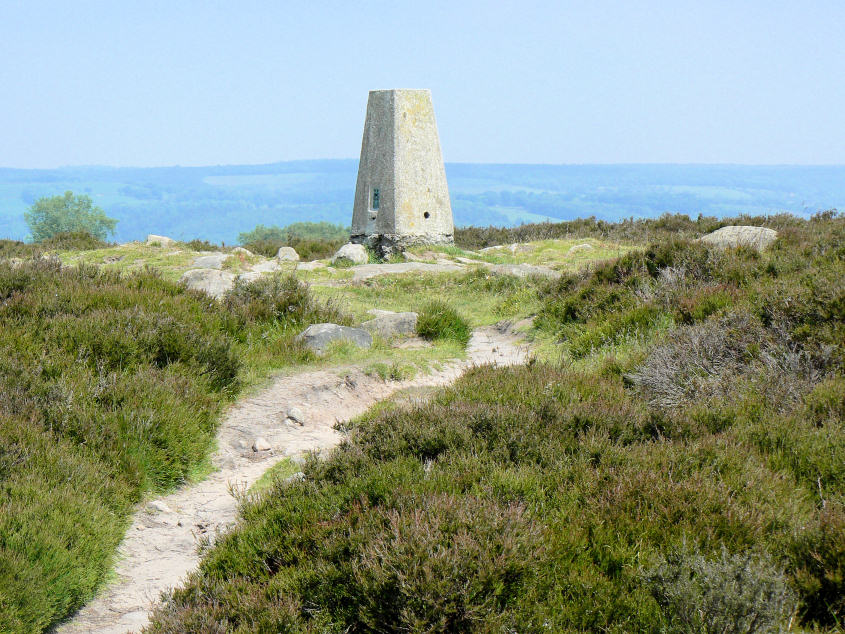 Stanton Moor's trig point. Stanton Moor's trig point.